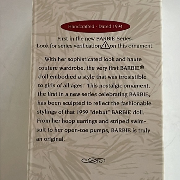 VTG 1994 Barbie Ornament - Picture 2 of 5